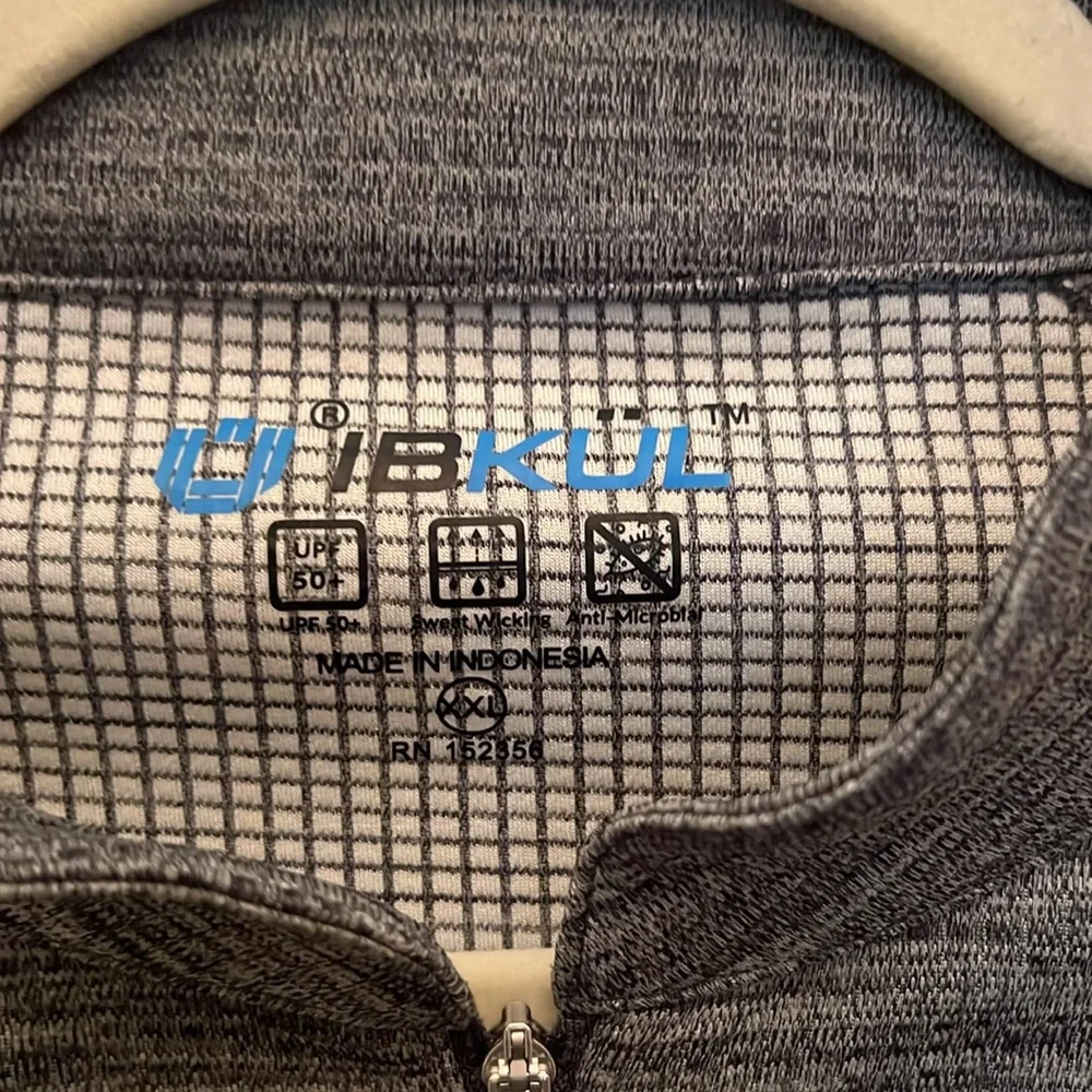 Ibkul quarter zip in gray heather. Like new! Size XXL - Picture 2 of 4